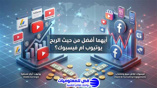 ايهما أفضل من حيث الربح يوتيوب ام فيسبوك؟