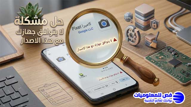 حل مشكلة لا يتوافق جهازك مع هذا الاصدار