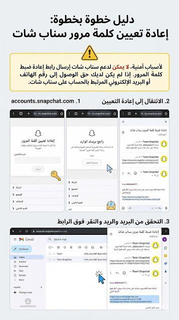 خطوات استرجاع حساب سناب شات